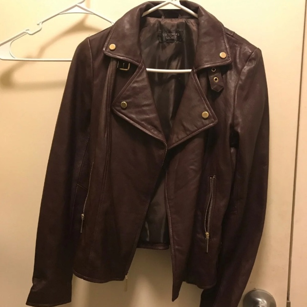 Victoria secret leather jacket